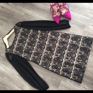 Classic black/nude lace dress impeccable condition