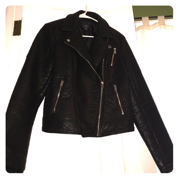 Vegan Leather Moto Jacket