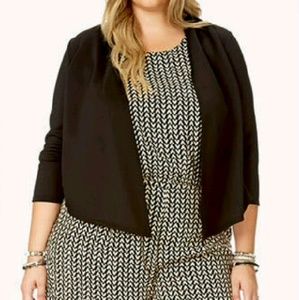 Black Scuba Knit Cardigan