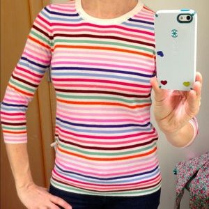 Rainbow cashmere sweater