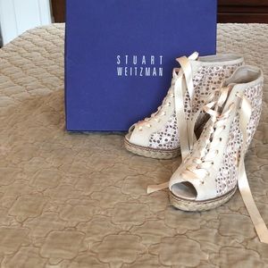Stuart Weitzman Lace Bootie