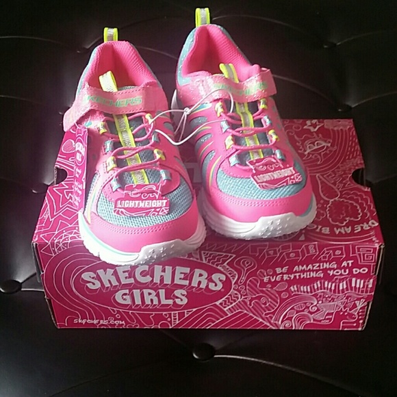 Sketchers Girls - Neon Pink Multicolor (Sz 1)