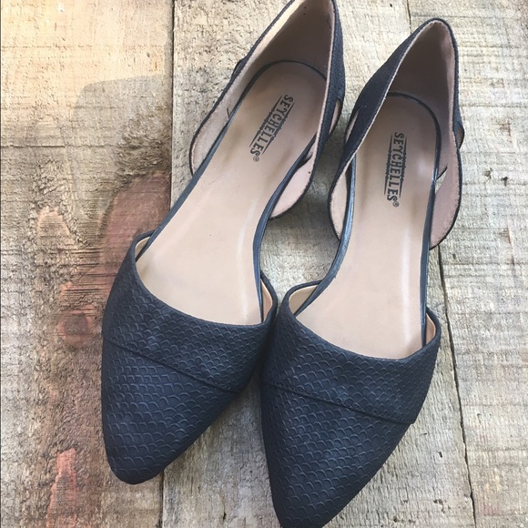 seychelles black flats