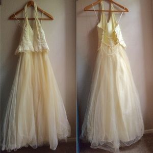 Light Yellow Prom Dress
