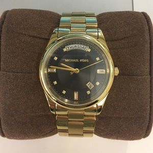 Michael Kors Gold watch with Black face