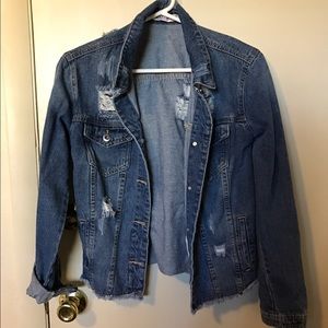 Distressed Jean Jacket