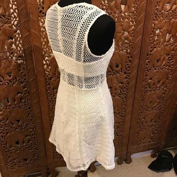 Aqua Lace Up Dress - Picture 4 of 4