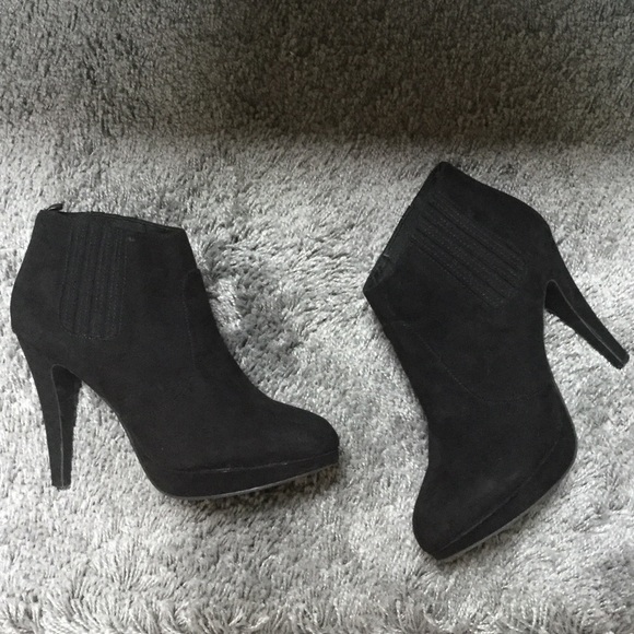 Black Suede Booties