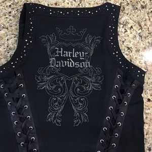 Black Harley corset