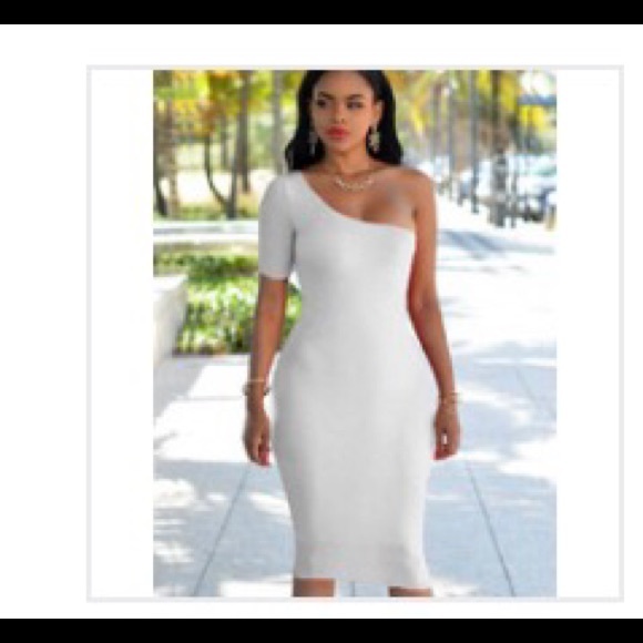 2016 Sexy Bodycon One-Shoulder Dress Vestidos