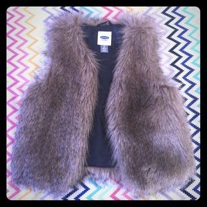 Faux fur vest