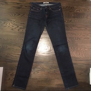 J Brand skinny jeans with side zipper