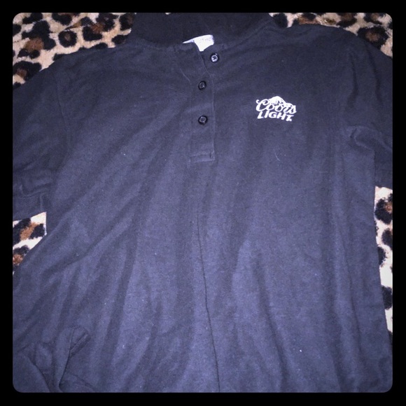 Coors Light collar shirt