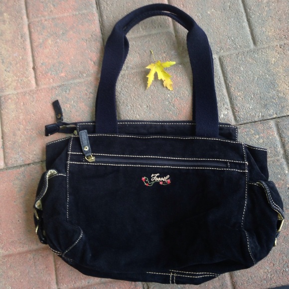 Fossil Black Corduroy Purse - Picture 4 of 4