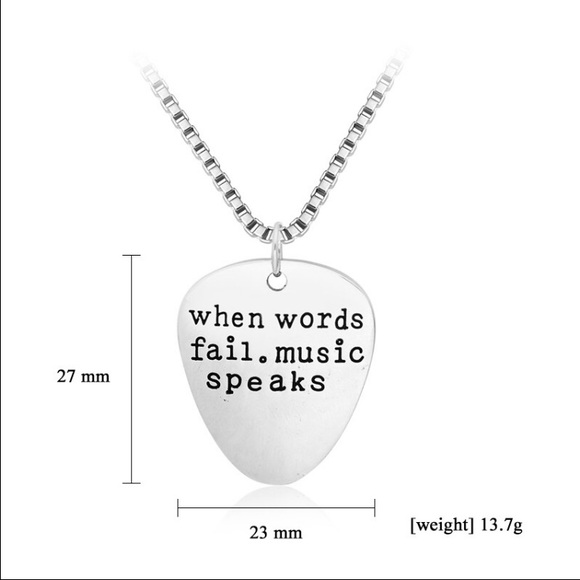 When words fail music speaks necklace - Picture 4 of 4