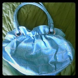 Baby blue purse
