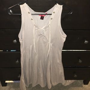 Comfy, cute, gray, casual dress!