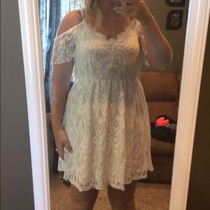 White lace dress
