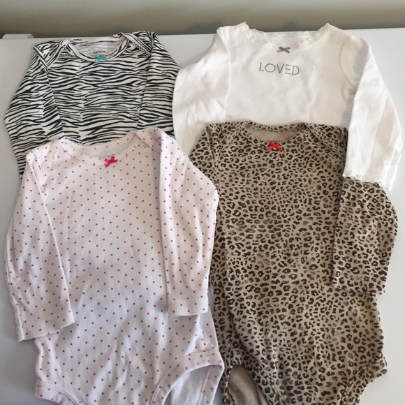 Lot of 4 long sleeve Onesies