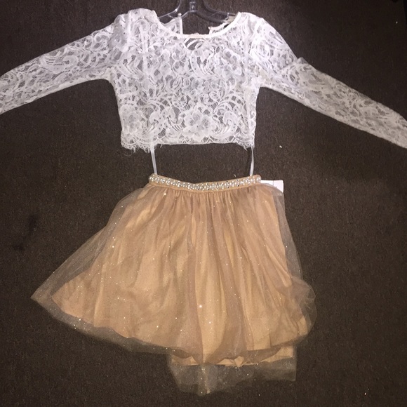 Two piece, long sleeve dress