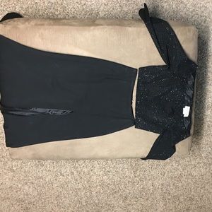 Sherri Hill black prom dress.