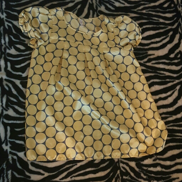 Flowy yellow and grey top