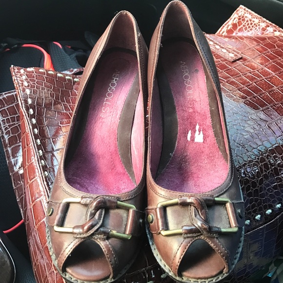 SHOE SALE ❤️Adorable! Cognac colored, Aerosoles