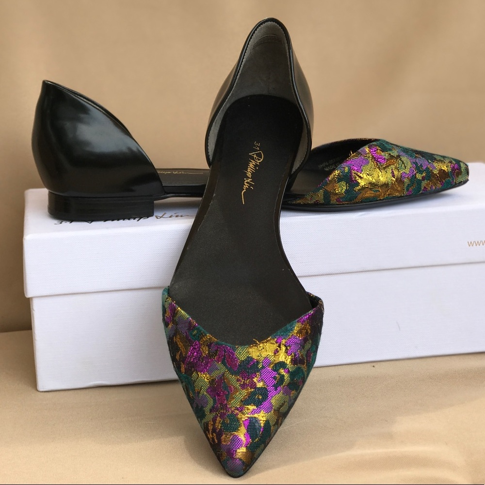 Philip Lim Devon Metallic Shoes