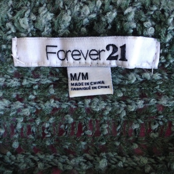 Dark Mint Green Sweater - Picture 4 of 4