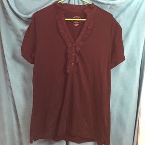 Old Navy ruffle shirt