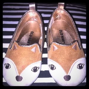 Old Navy Toddler Girls Fox Flats size 5T