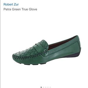 Robert Zur green driving loafer