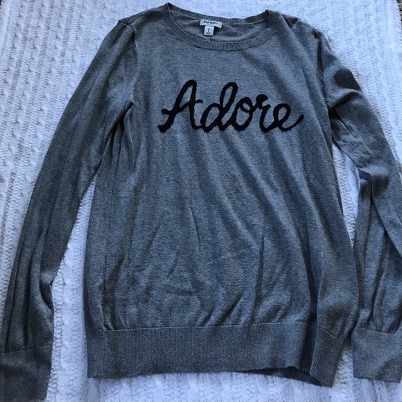 Gray 'Adore' sweater