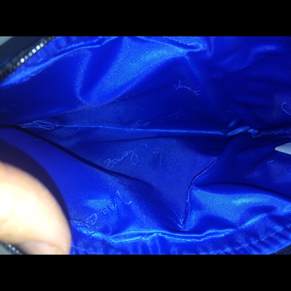 Vera Bradley pouch clutch zip small blue floral - Picture 4 of 4