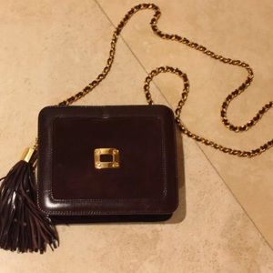 St. John Leather Chain Strap Mini Cross Body Bag