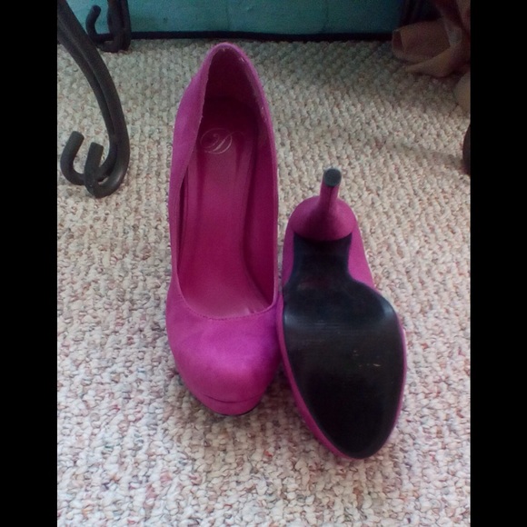 Pink Platform Pumps - Picture 3 of 3
