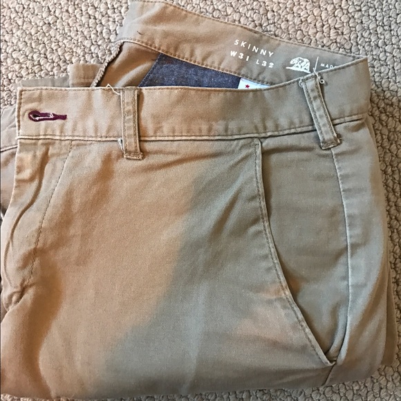 Tan chinos size 31W, 32L from Pacsun