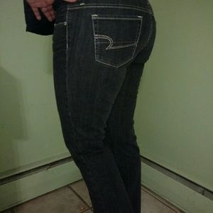 Size 14 black american eagle jeans
