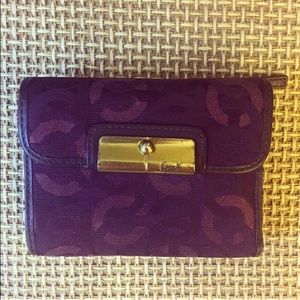 Purple Coach Wallet