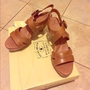 Lucky Brand Cognac Wedges