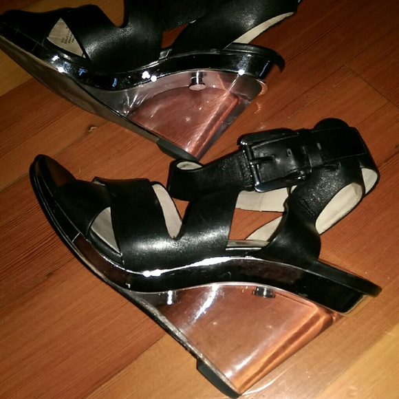 Michael Kors Shoes - M. Kors clear wedge heels