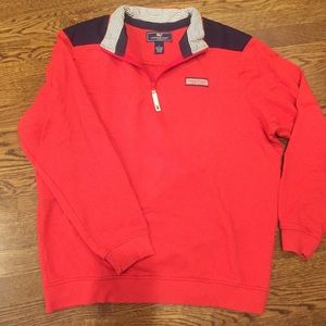 Vineyard vines 3/4 zip cotton sweatshirt