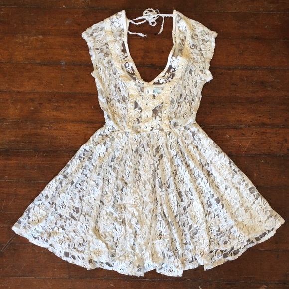 Kimchi Blue White Lace Dress