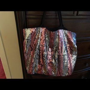 Victoria's Secret oversized glitter bag