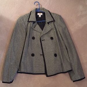 Talbots Houndstooth Blazer