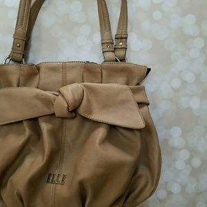Camel Brown Satchel Bag Purse