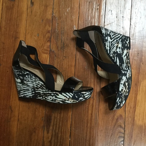 Black & Cream Wedges