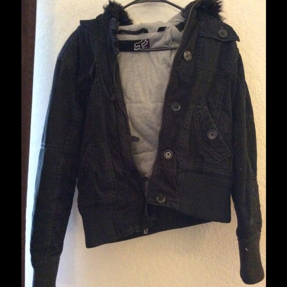 Hooded Black Winter Jacket