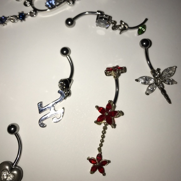8 Belly Ring Bundle - image 2