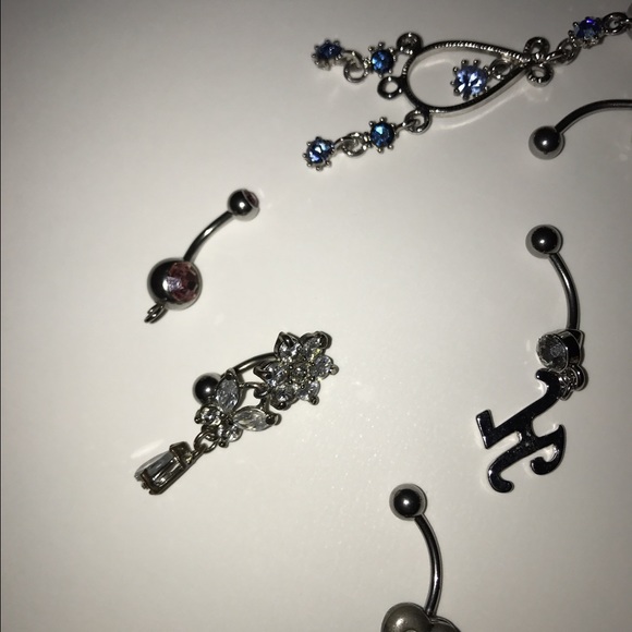 8 Belly Ring Bundle - image 3